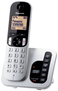 Panasonic - Cordless Telephone & Answer Machine - Single